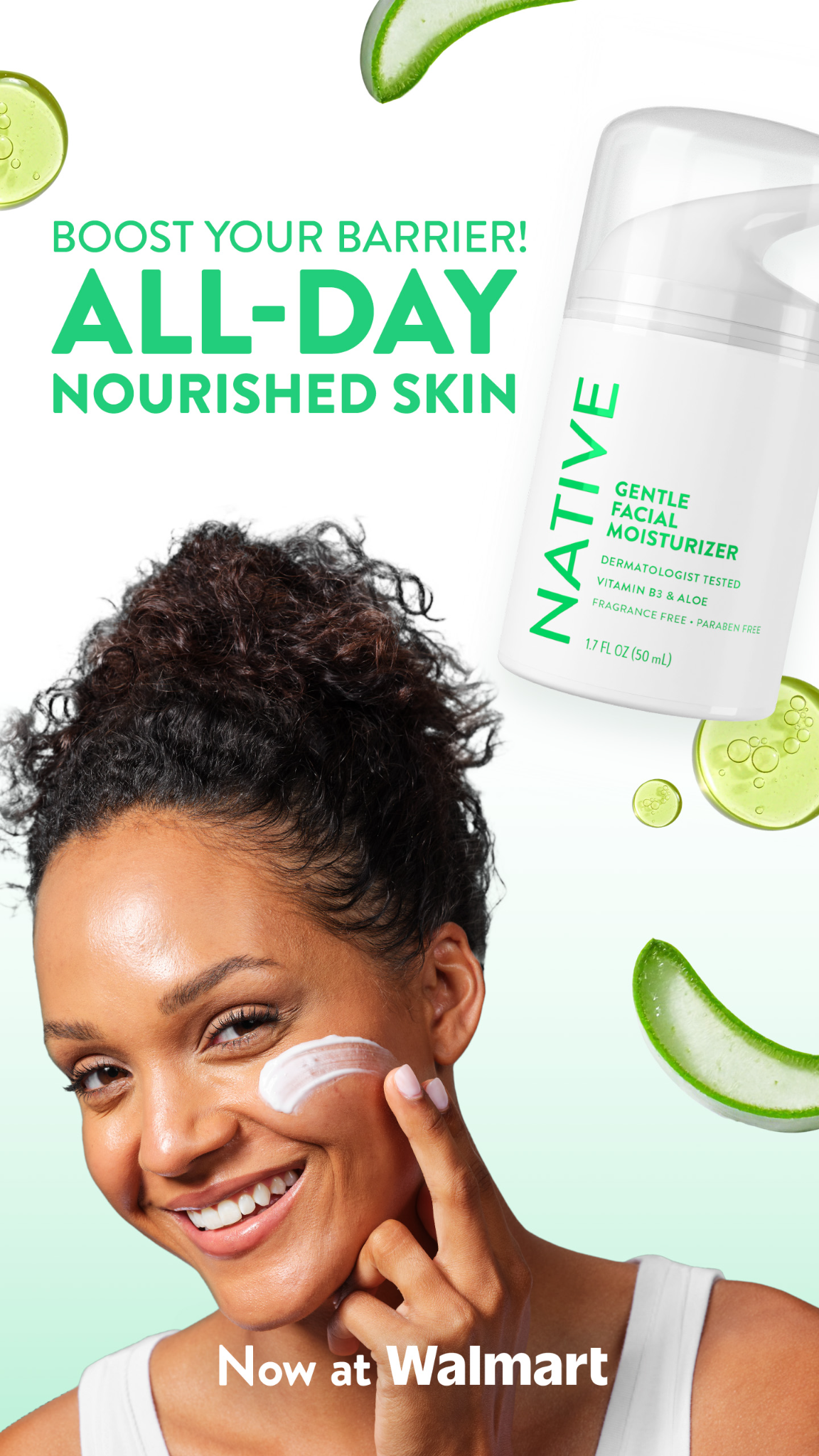 Beauty Facebook ad example 46: Now Available at Walmart!
