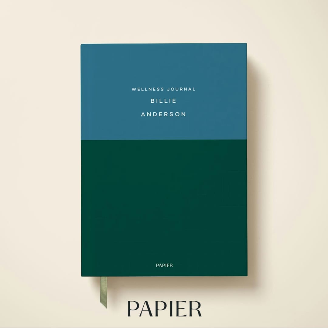Weddings Facebook ad example 45: Wellness Journal Colorblock - Blue