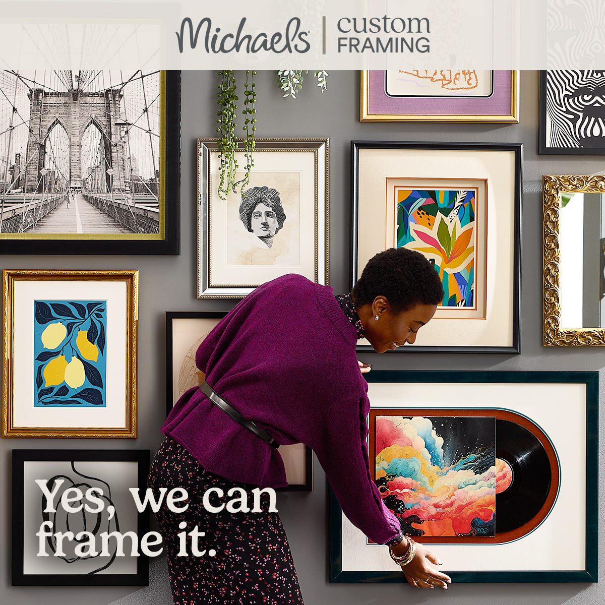 Art & Design Facebook ad example 40: Frame it your way.