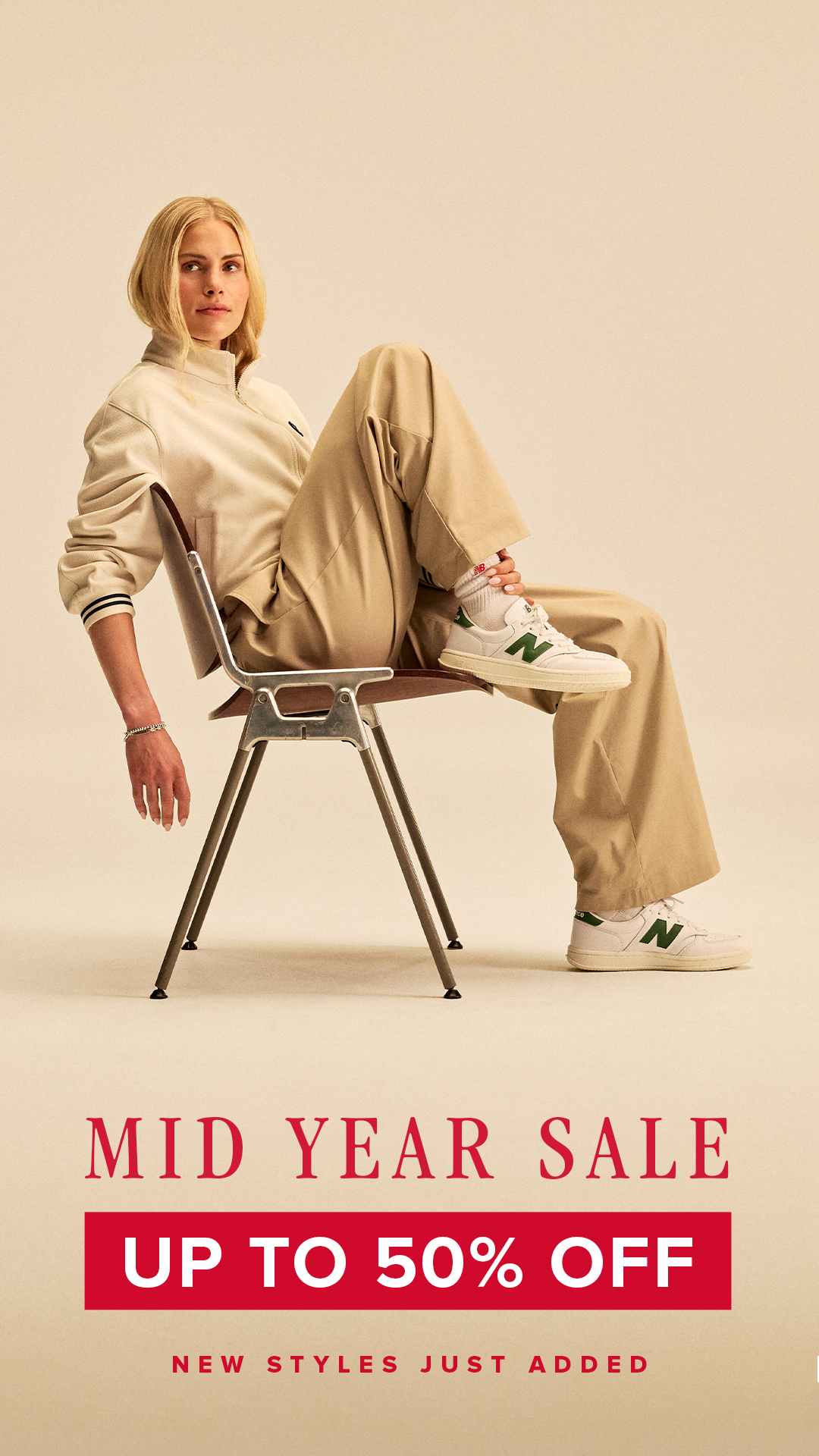 Fitness Facebook ad example 50: Mid Year Sale: Up to 50% Off