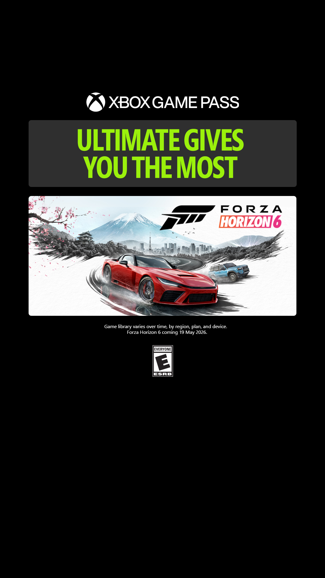 Entertainment Facebook ad example 40: XBOX GAME PASS ULTIMATE