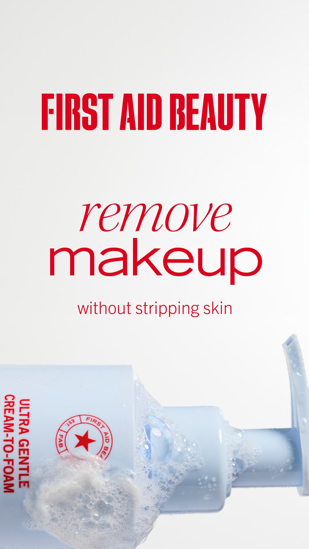 Beauty Facebook ad example 23: Gentle on Skin, Tough on Makeup​