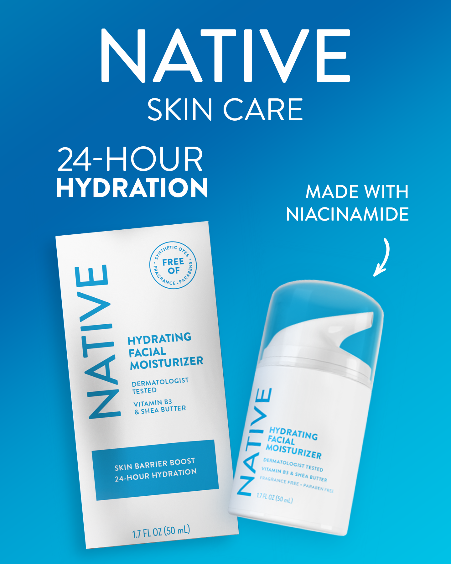 Beauty Facebook ad example 48: NEW NATIVE Hydrating Cleanser