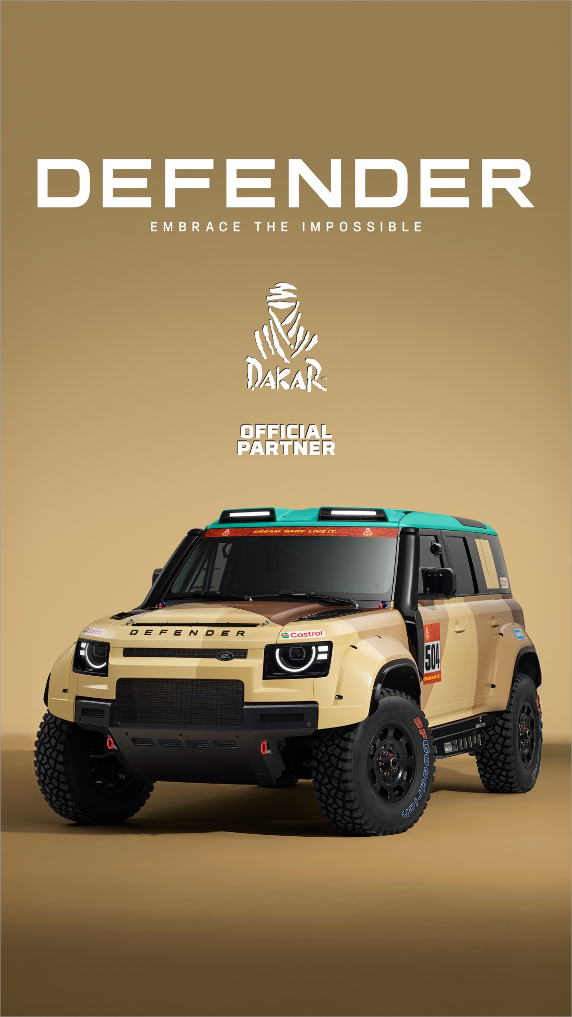 Automotive Facebook ad example 34: Dakar 2026 ready.