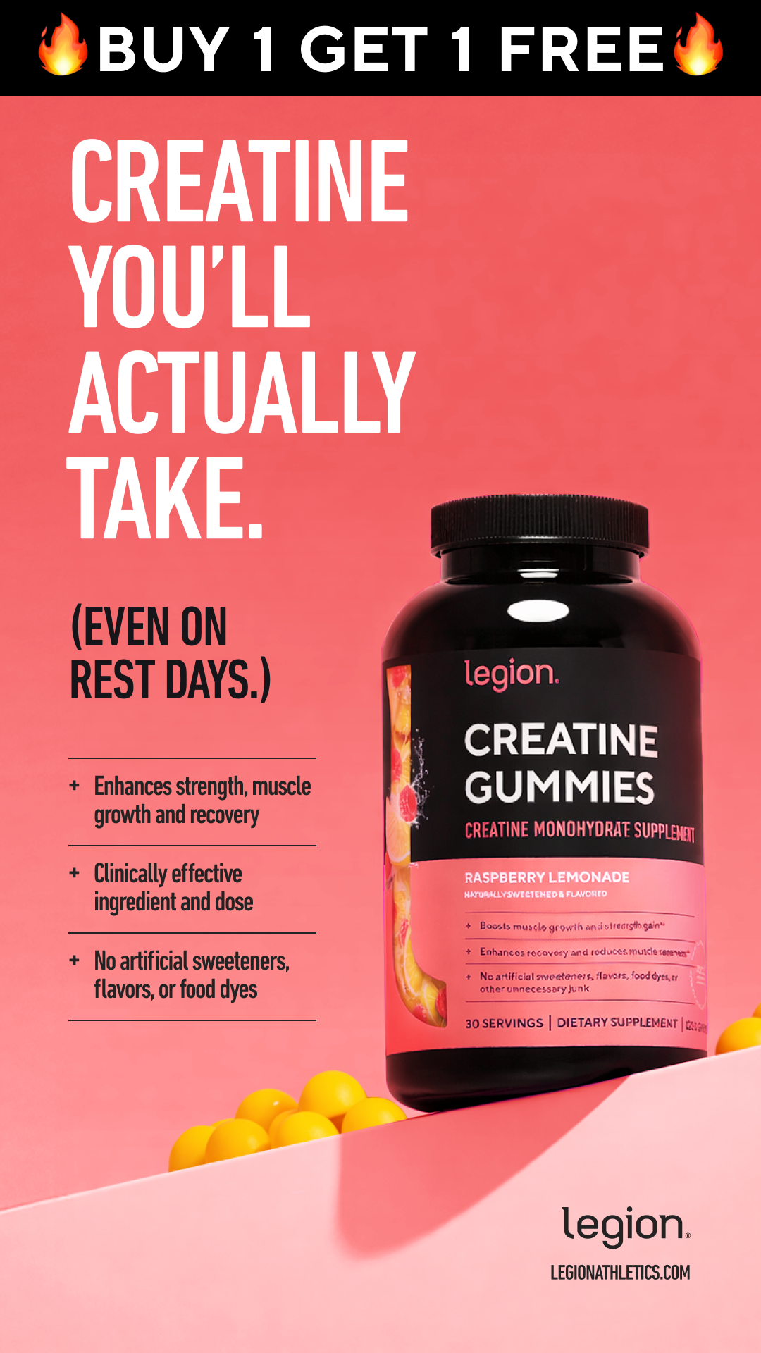 Supplements Facebook ad example 30: Buy 1 Get 1 FREE 👉🏻
