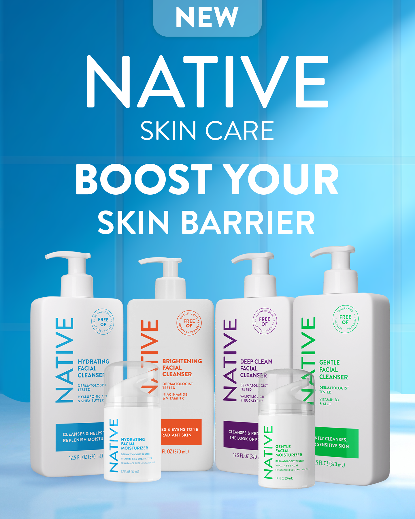 Beauty Facebook ad example 50: New NATIVE Skin Care