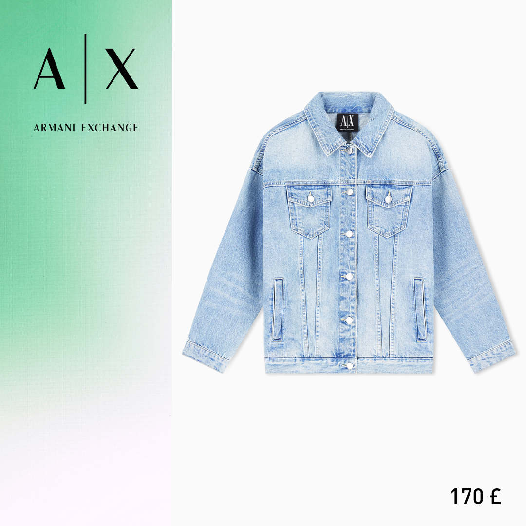 Fashion Facebook ad example 5: Used effect denim jacket Blue