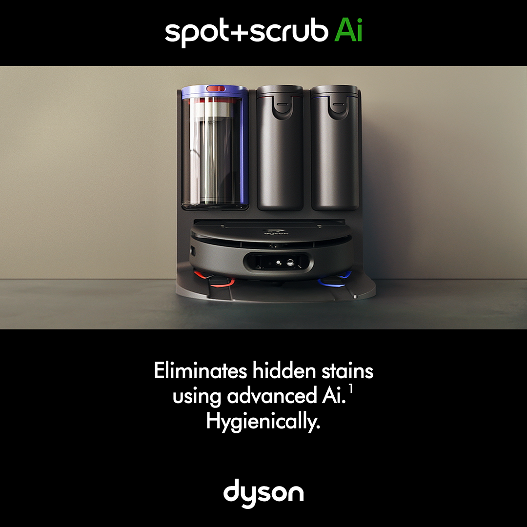 Home Facebook ad example 31: Dyson Spot+Scrub Ai™ robot cleaner