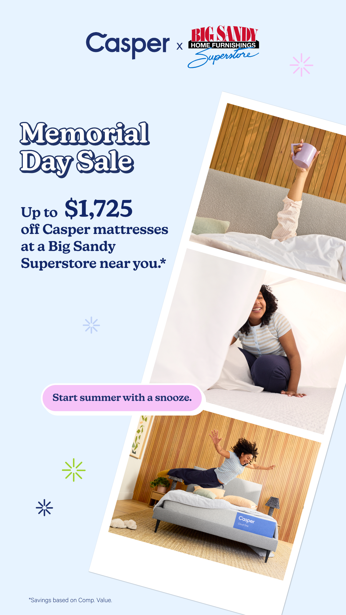 Home Facebook ad example 45: Shop Casper Mattresses