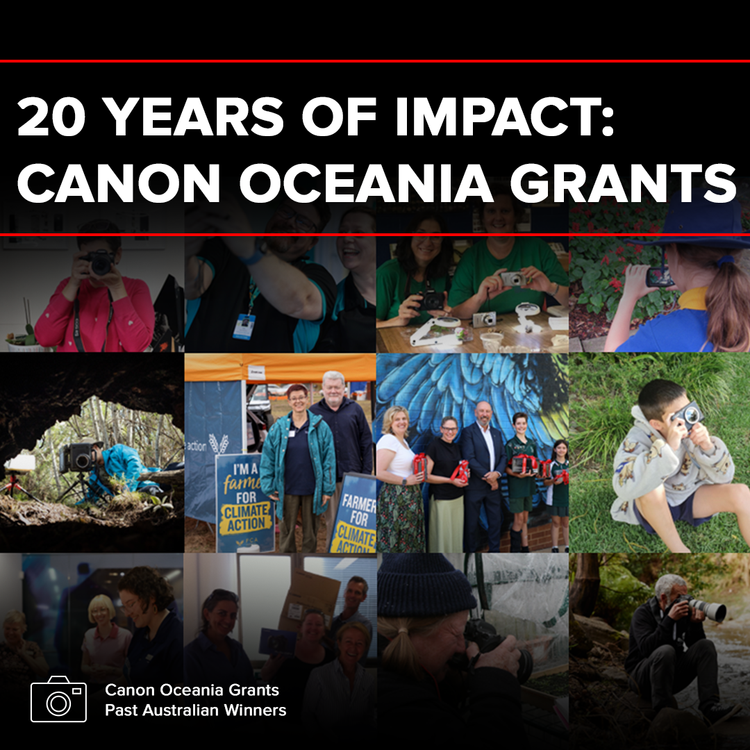 Photography Facebook ad example 16: 2026 Canon Oceania Grants