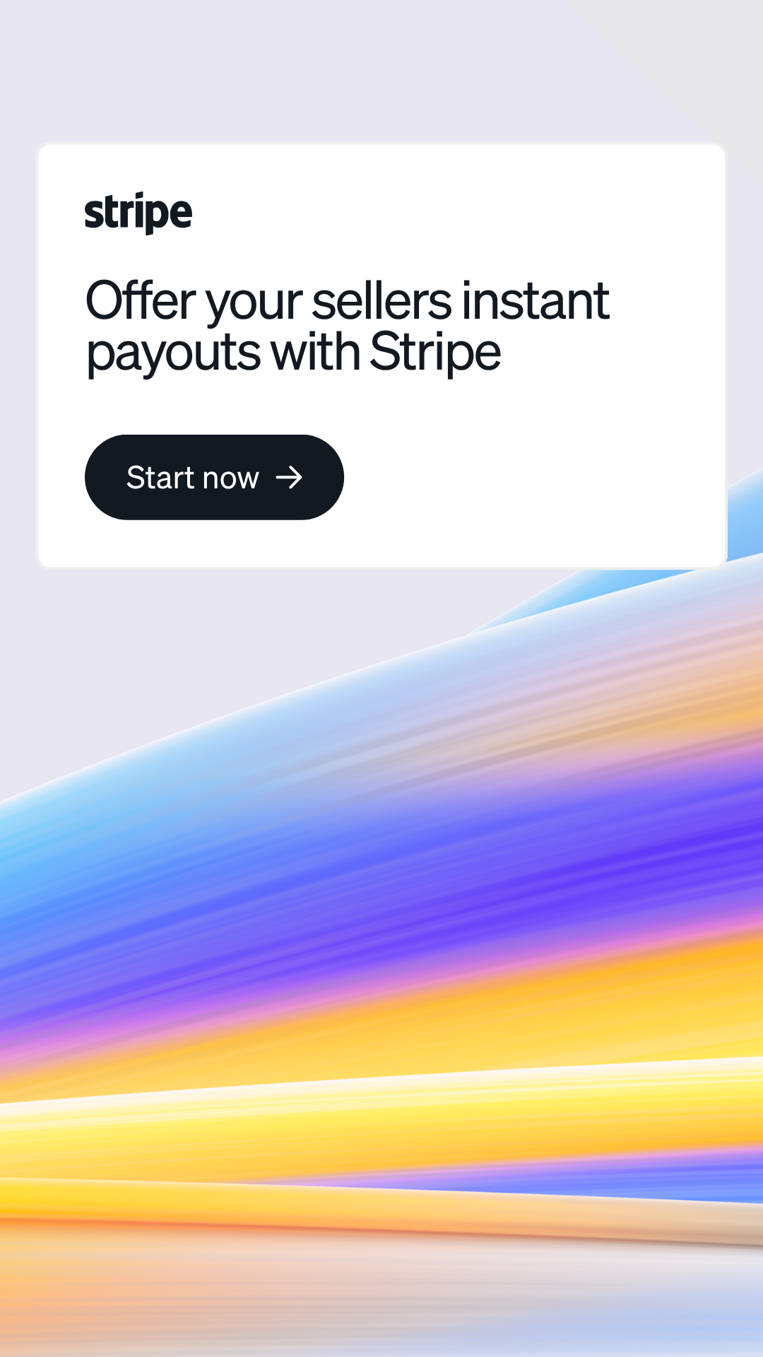 Software Facebook ad example 49: Get started with Stripe Connect