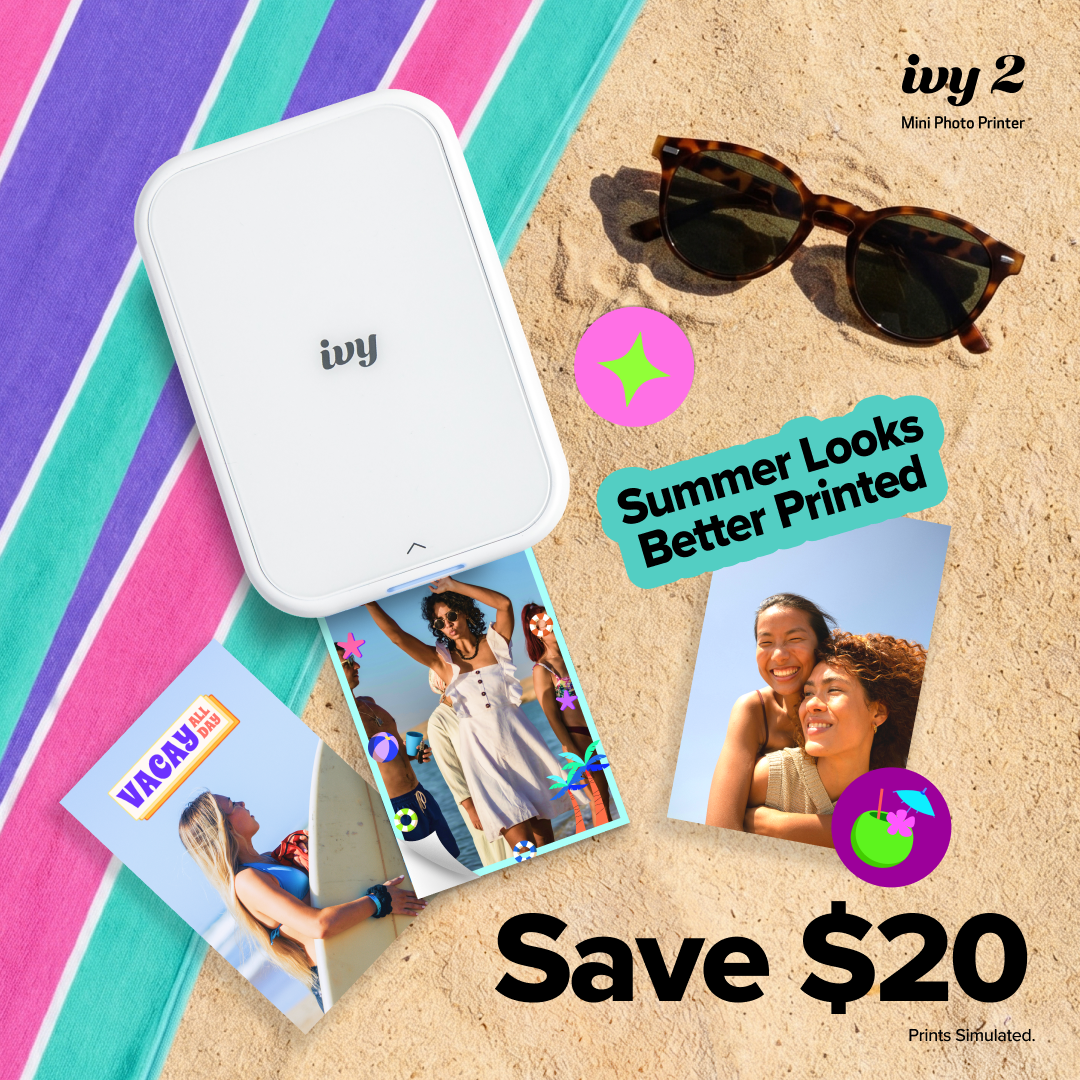 Photography Facebook ad example 18: Save $20 | IVY 2 Mini Printer