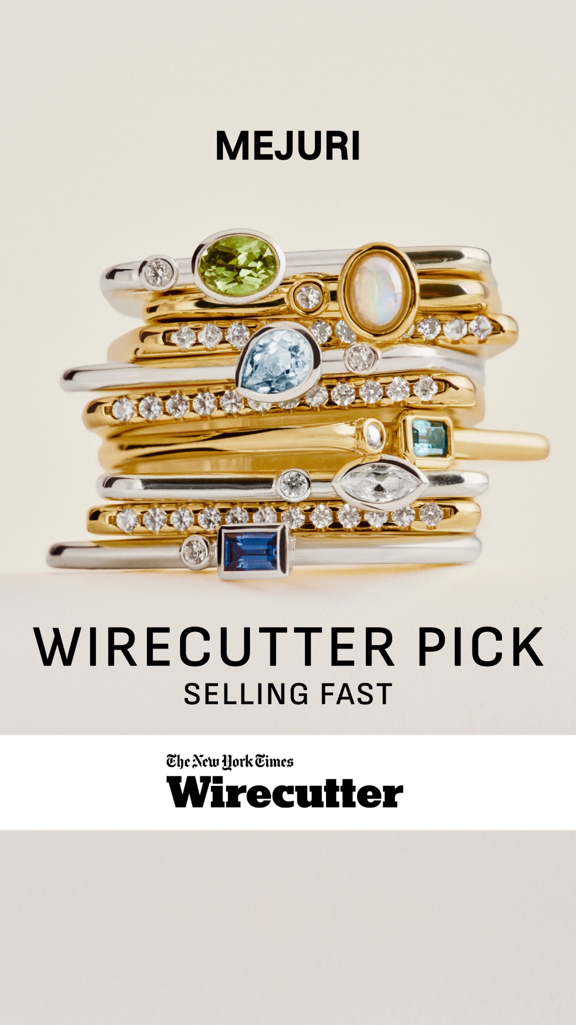 Jewelry Facebook ad example 3: Shop Wirecutter's Fave