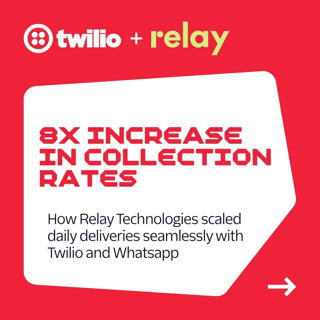 Software Facebook ad example 19: How Relay Scaled Deliveries 7x Using WhatsApp