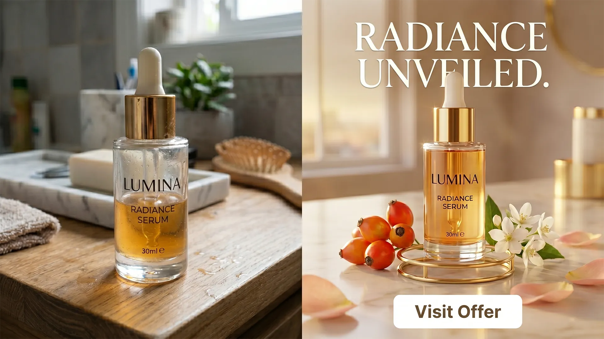 SKINCARE before and after comparison
