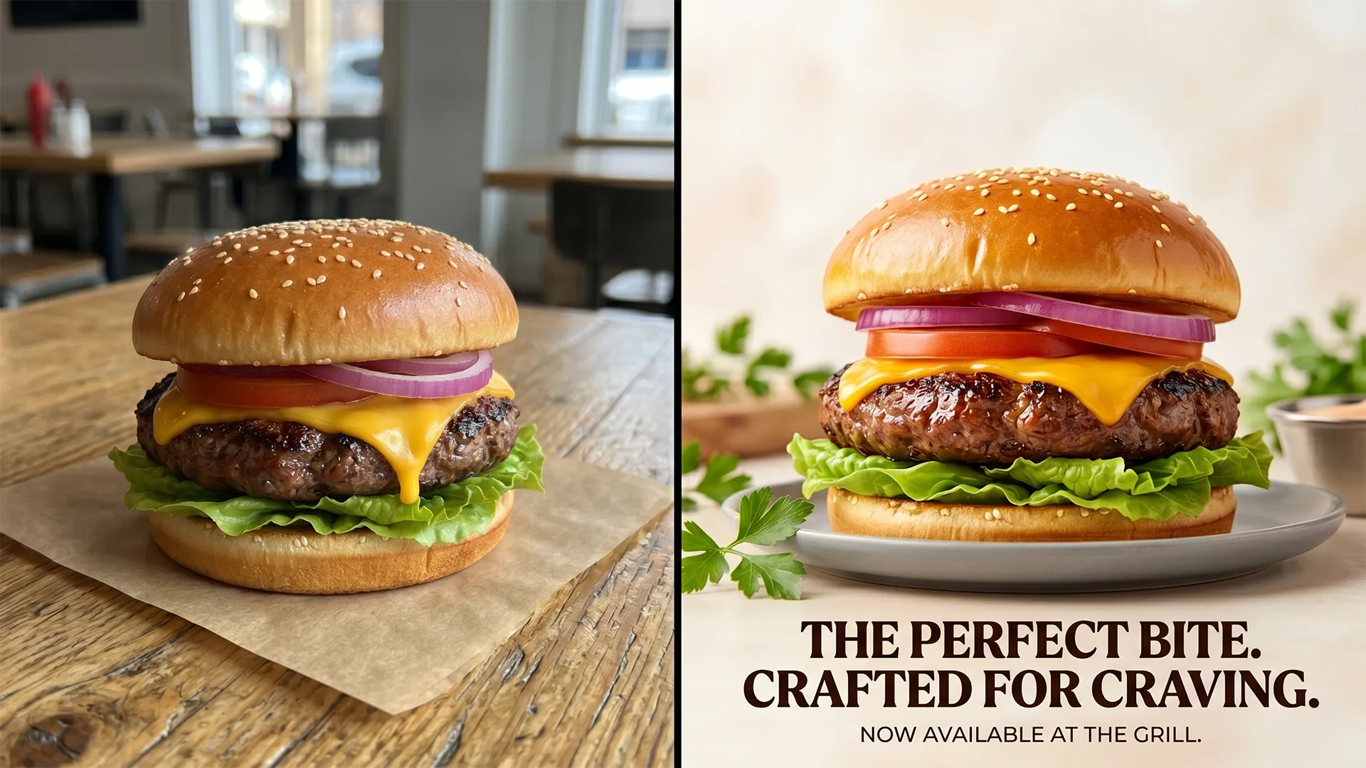 FOOD before and after comparison