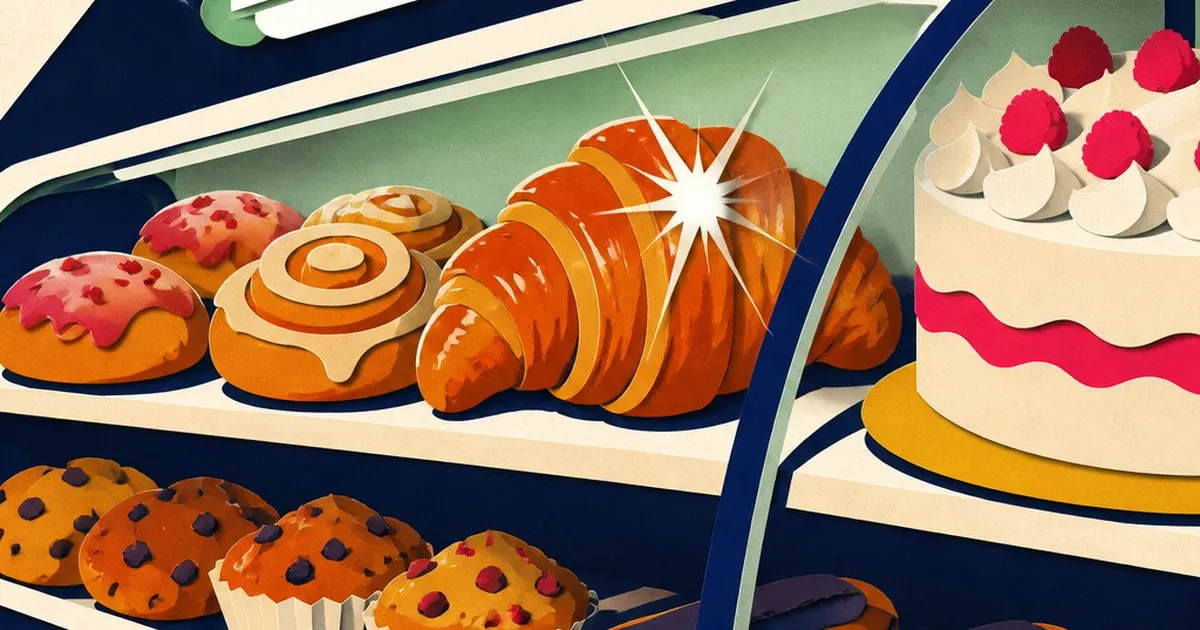 Your Bakery Case Photo Has Green Fluorescent Wash and a Glaze Blowout Eating the Crumb