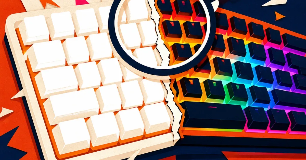 Your RGB Gaming Keyboard Photo Turned Every Color Into White, and Six Ad Sizes to Fill