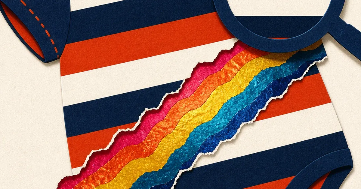Your Kids' Clothing Photo Has a Rainbow Ripple Where the Stripes Should Be, and Six Ad Sizes to Fill