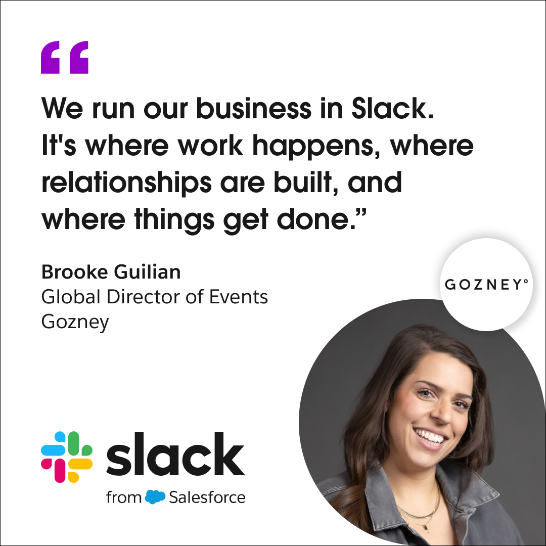 Software Facebook ad example 37: Slack is where work (and everything else) happens.