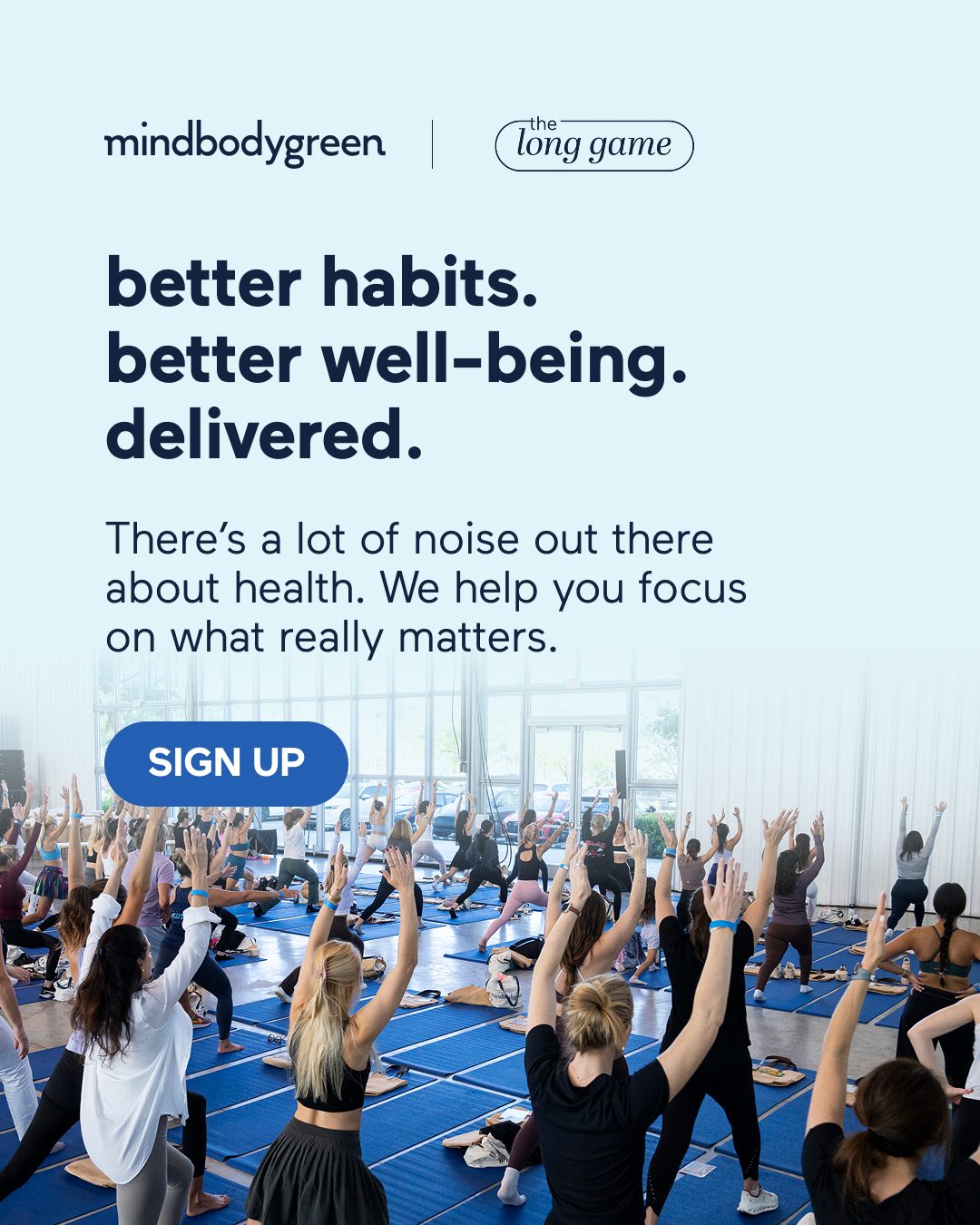 Wellness Facebook ad example 8: Join 1M+ readers getting expert-backed health insights, practical recipes, and movement tips.