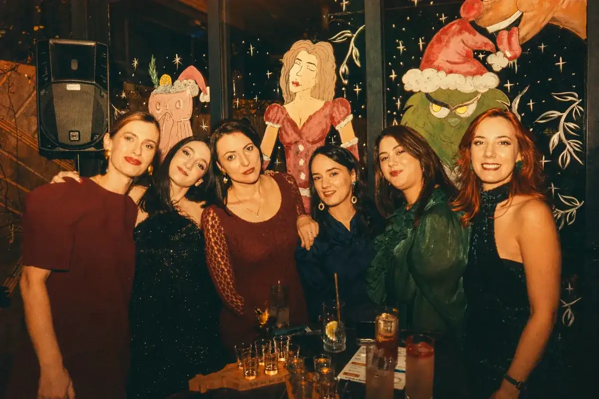 Coinis team at a fun holiday party