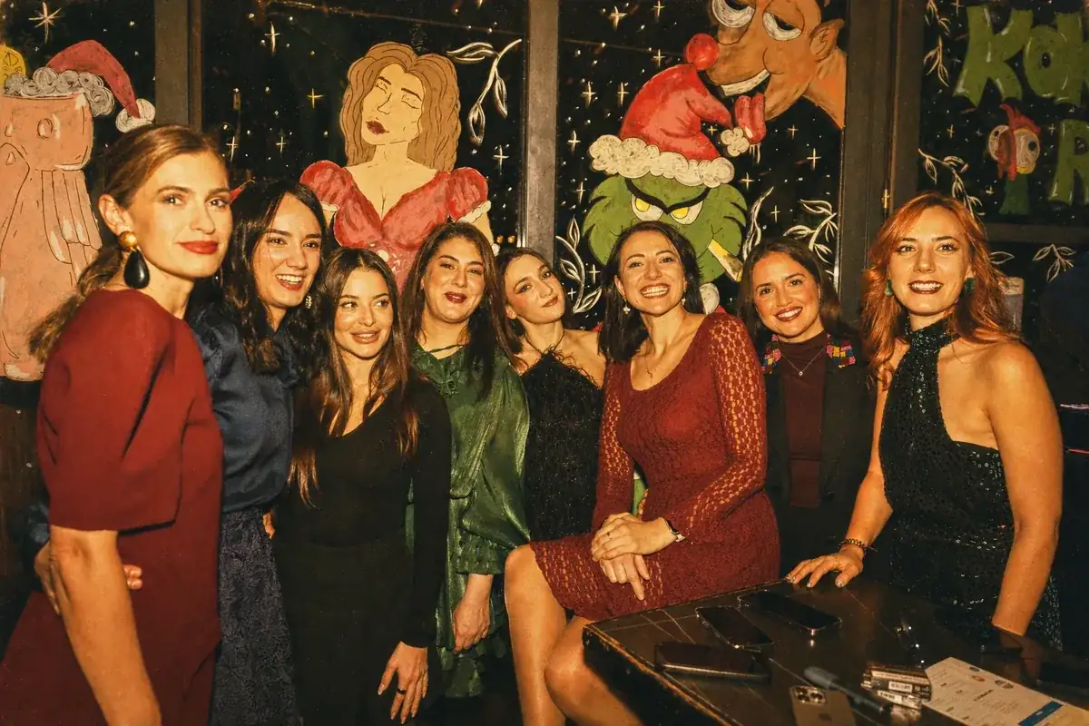 Coinis team at a holiday party