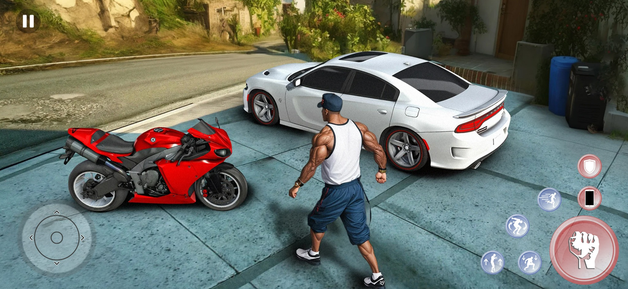 Apps Facebook ad example 9: Gangster Drive: 3D Shooter
