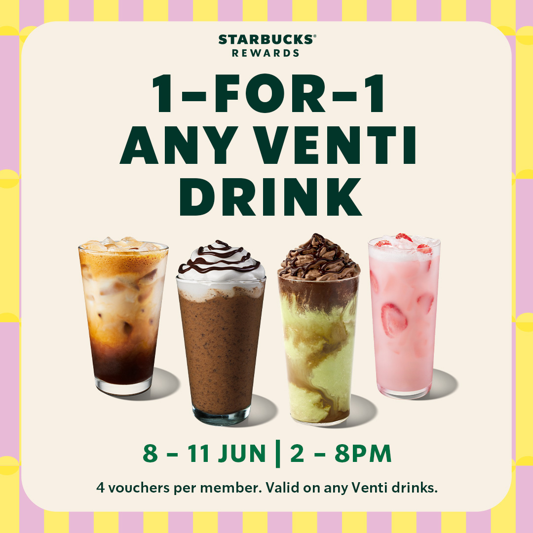 Food & Drink Facebook ad example 8: The Best Starbucks Deal This Week 💸