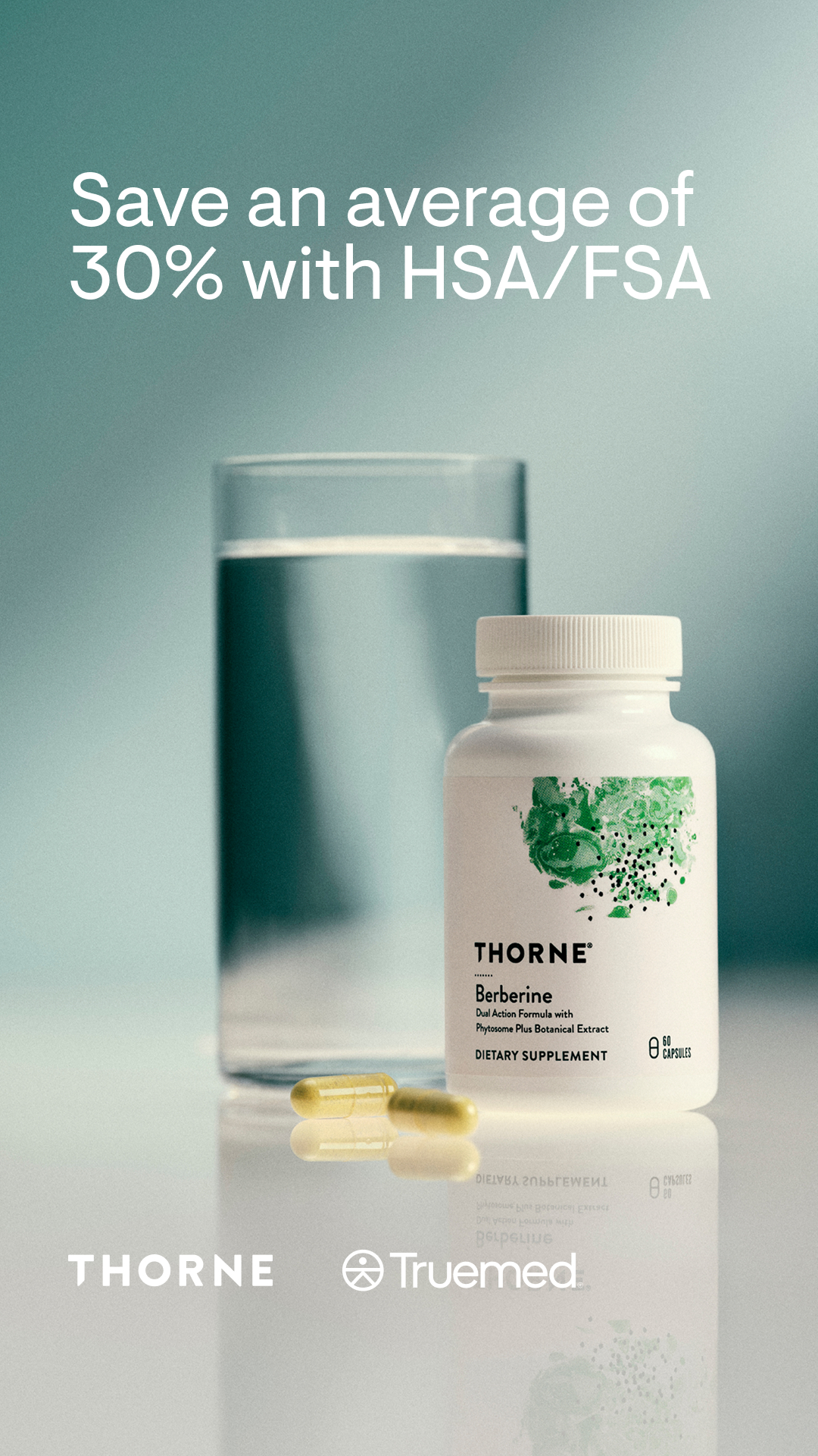 Supplements Facebook ad example 5: Thorne is HSA/FSA eligible