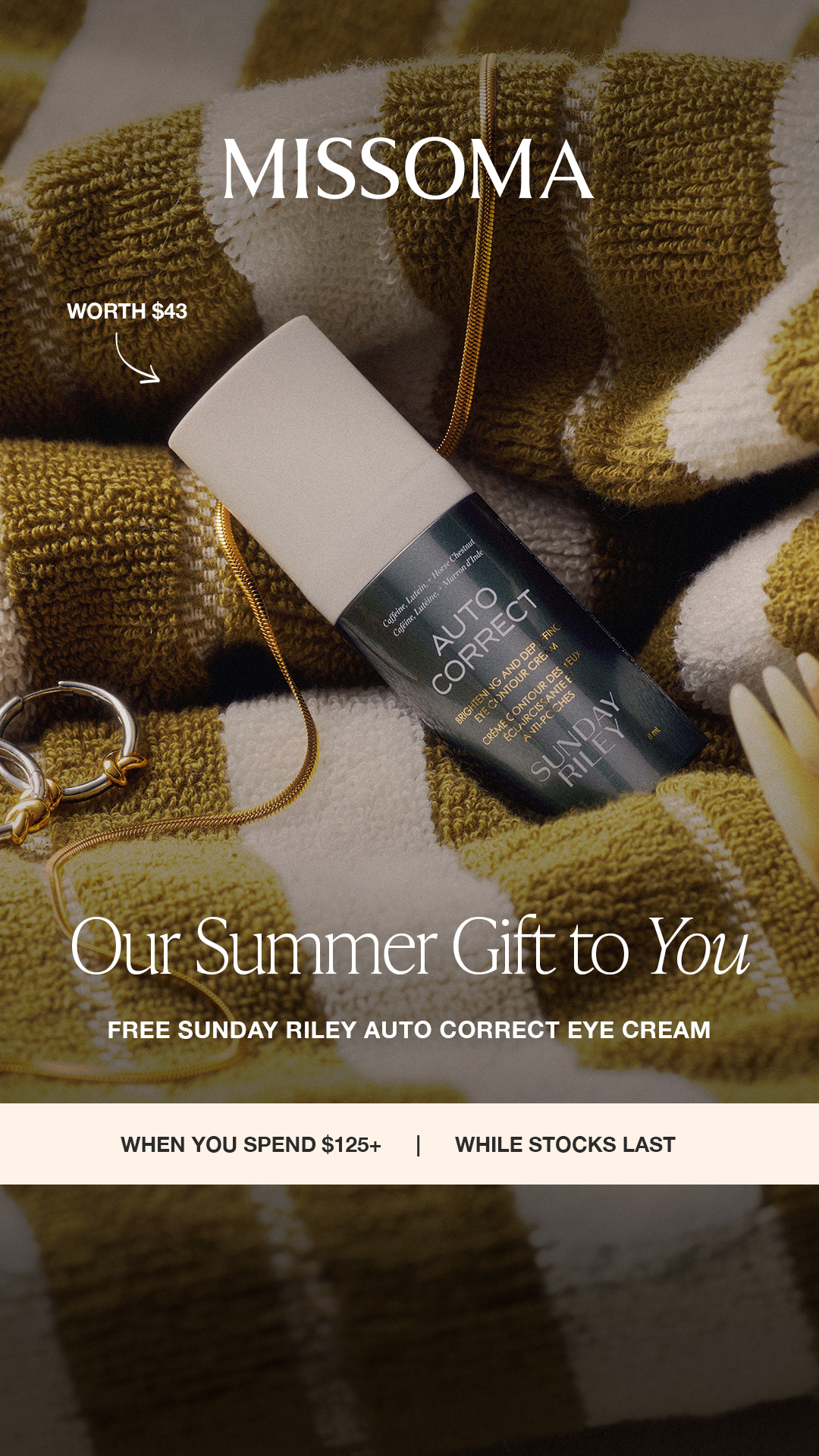 Jewelry Facebook ad example 3: FREE GIFT