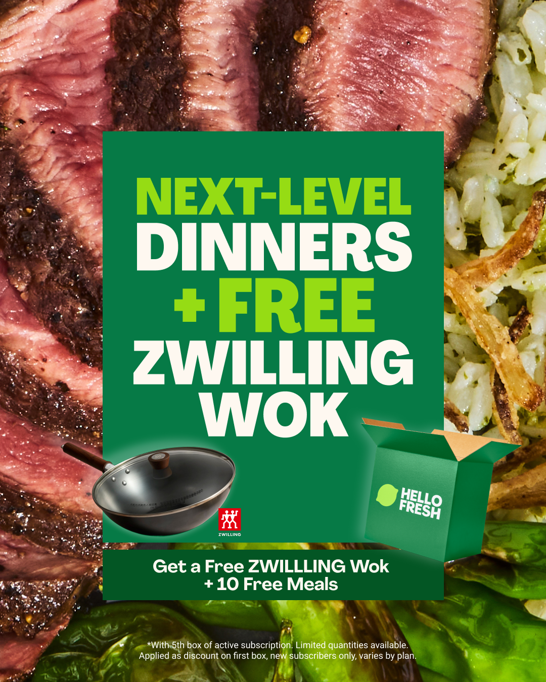 Subscriptions Facebook ad example 44: Get A Free ZWILLING Wok