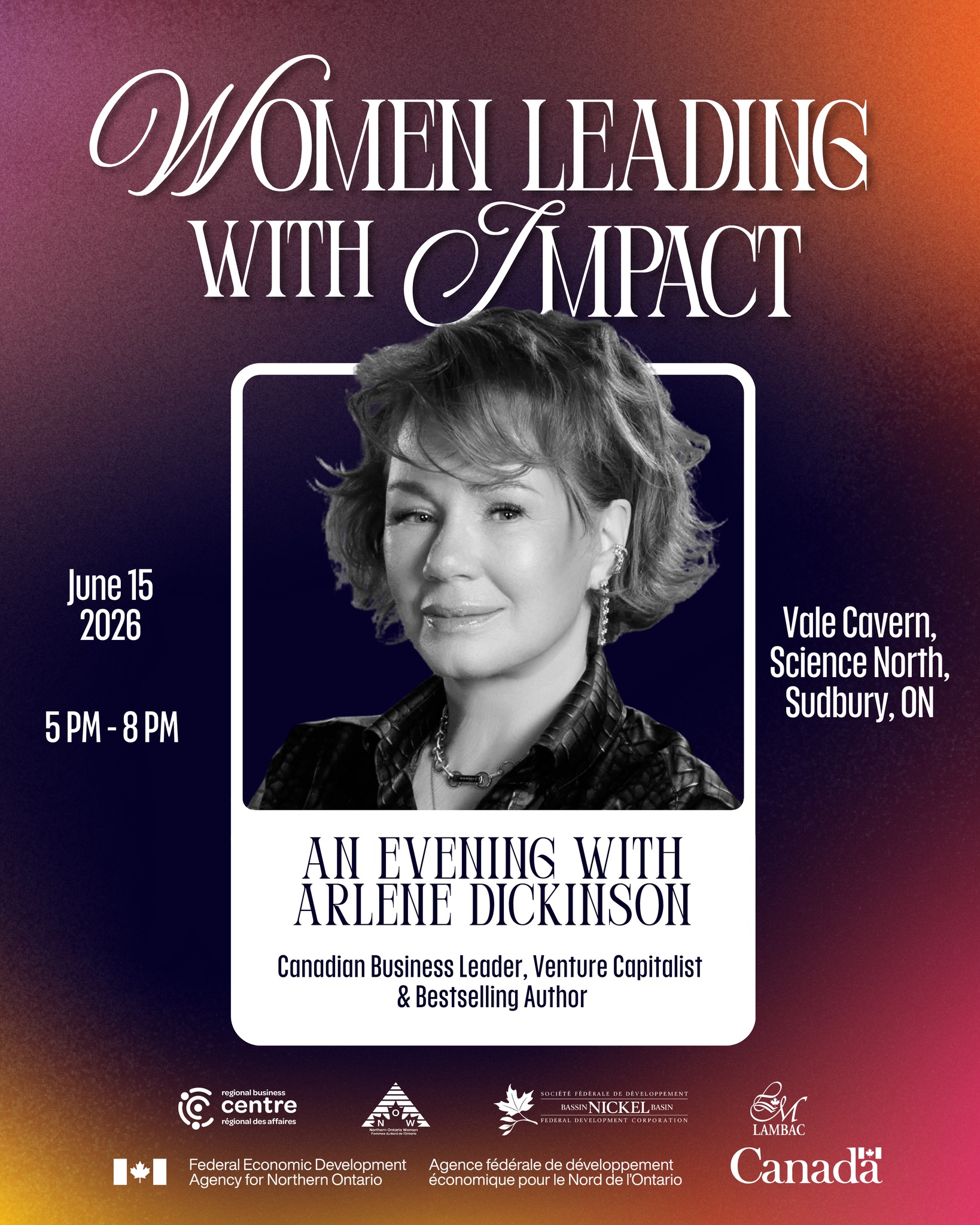 Weddings Facebook ad example 18: Arlene Dickinson Event