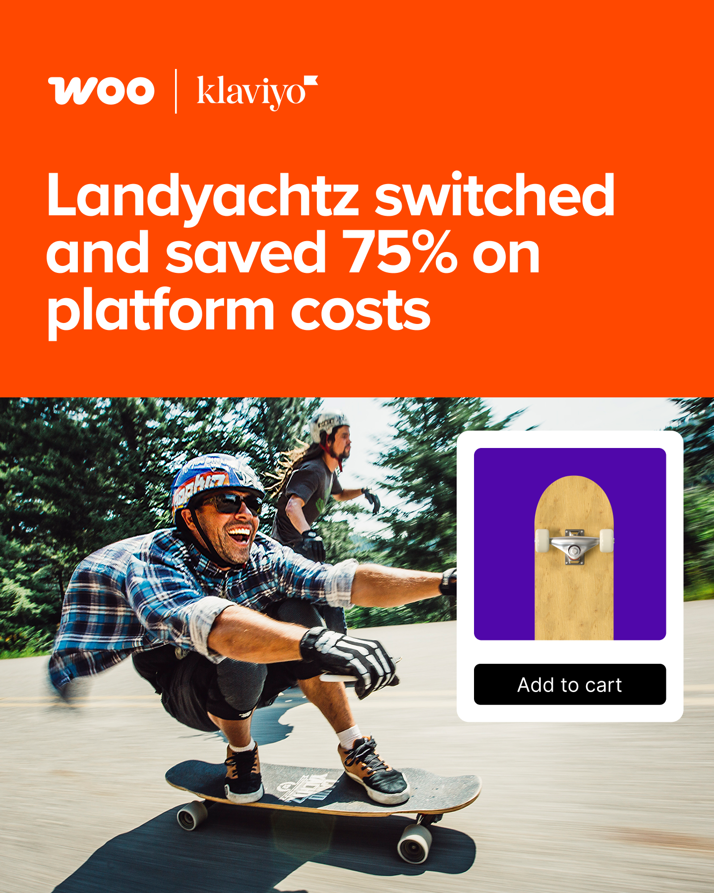 Ecommerce Facebook ad example 9: Scale smarter with WooCommerce and Klaviyo