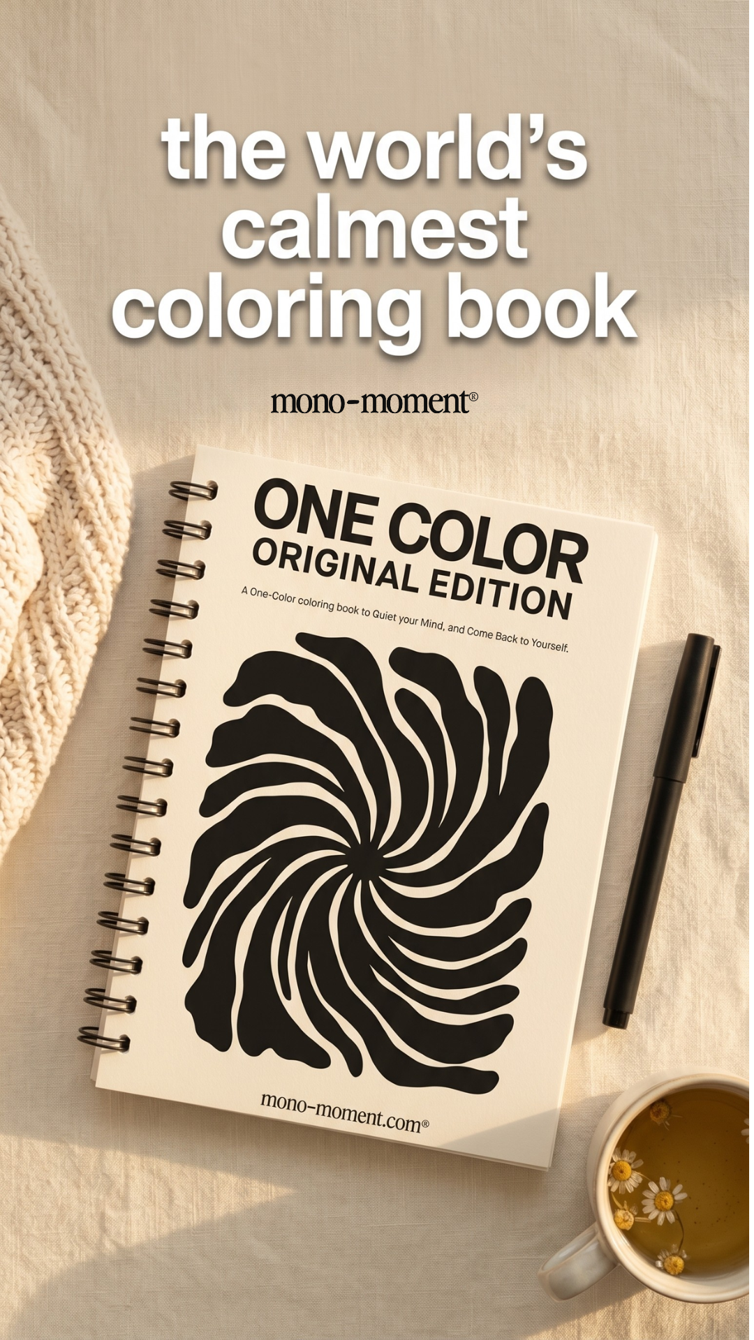 Books Facebook ad example 22: Say Goodbye to Overthinking with Mono Moment