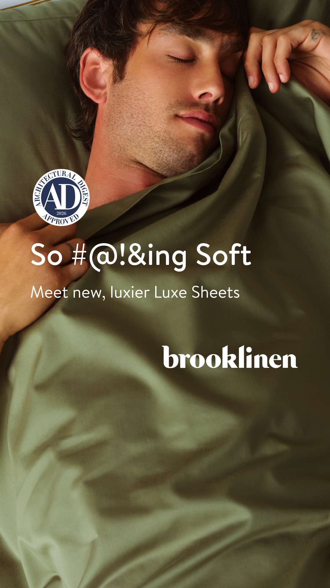 Home Facebook ad example 36: Meet Soft, Smooth, Irresistible New Luxier Luxe Sheets