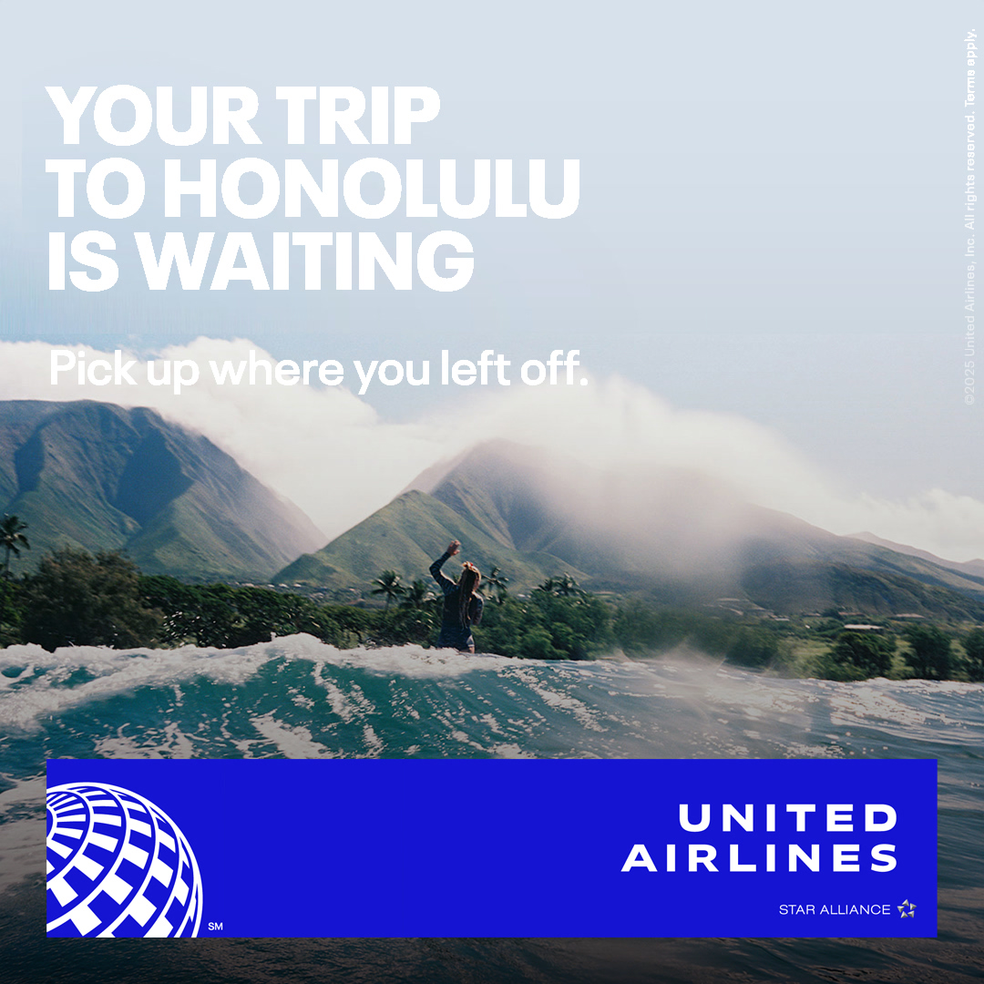 Travel Facebook ad example 21: Flights to Honolulu