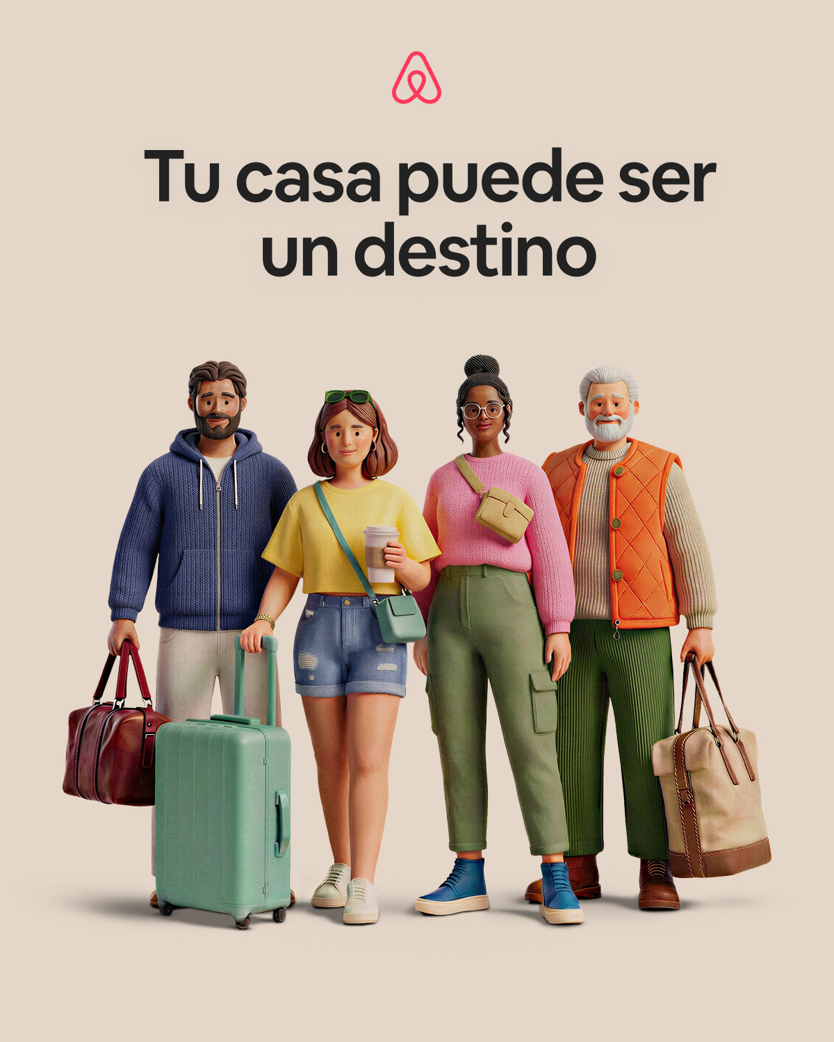 Travel Facebook ad example 2: Abrile la puerta a ser anfitrión
