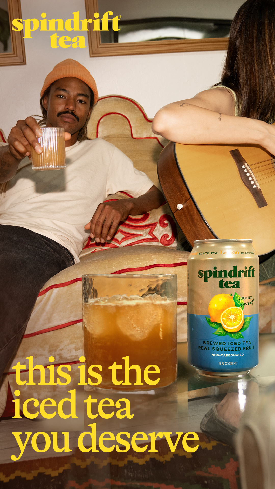 Food & Drink Facebook ad example 9: Iced tea, reinvented