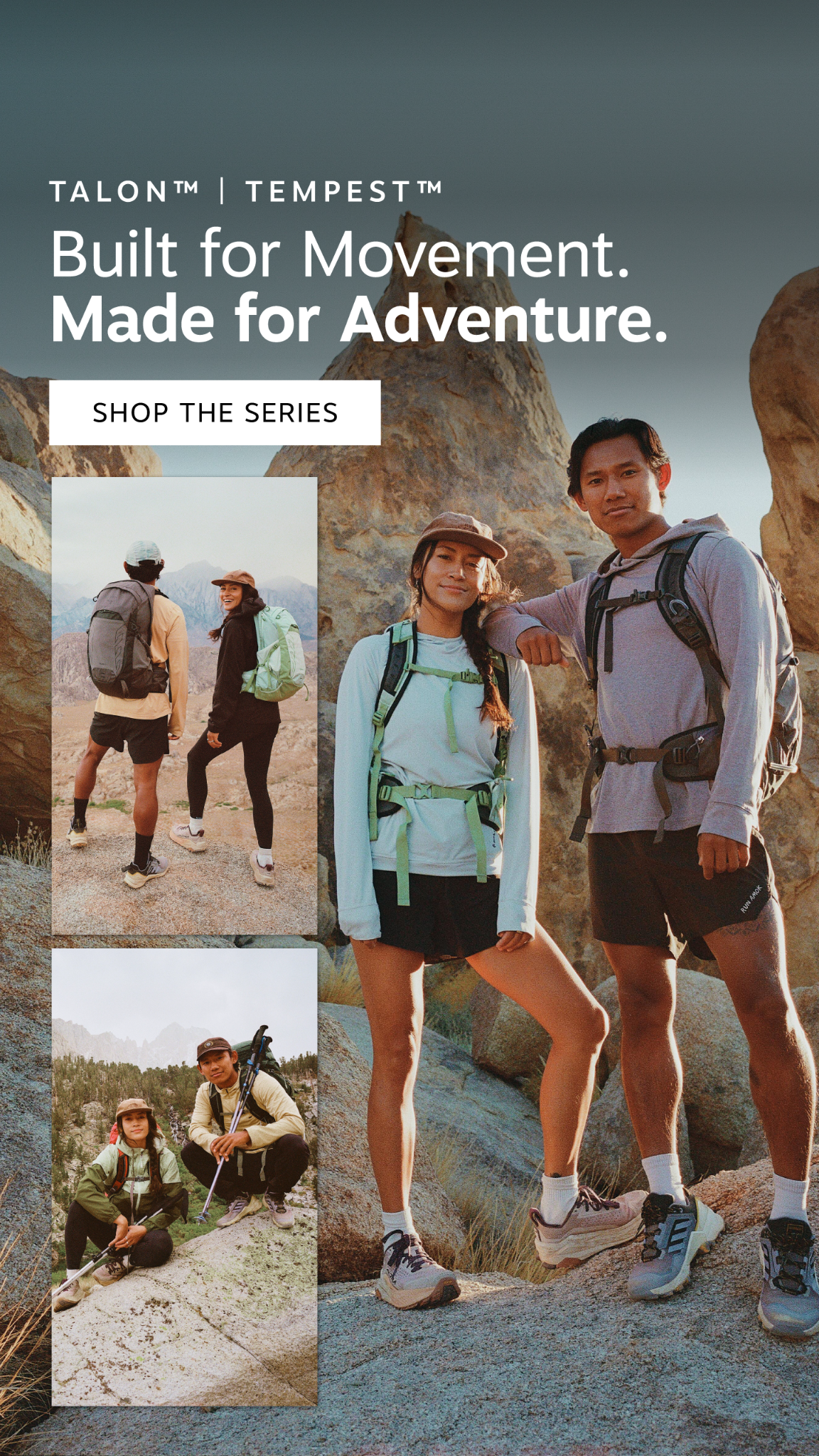 Sports Facebook ad example 17: Built For Movement. Made For Adventure.