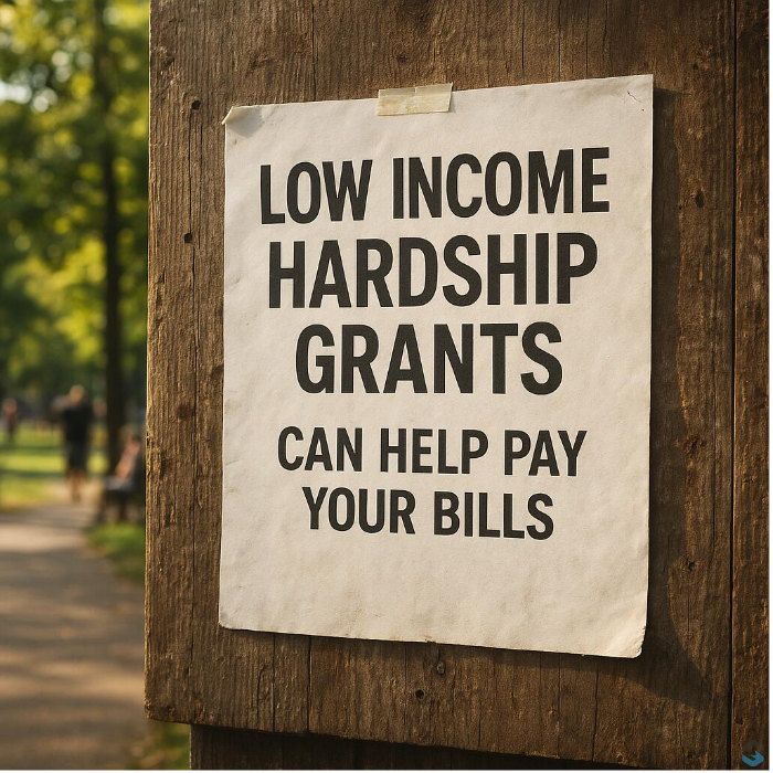 Beauty Facebook ad example 15: Get Help with Hardship Grants