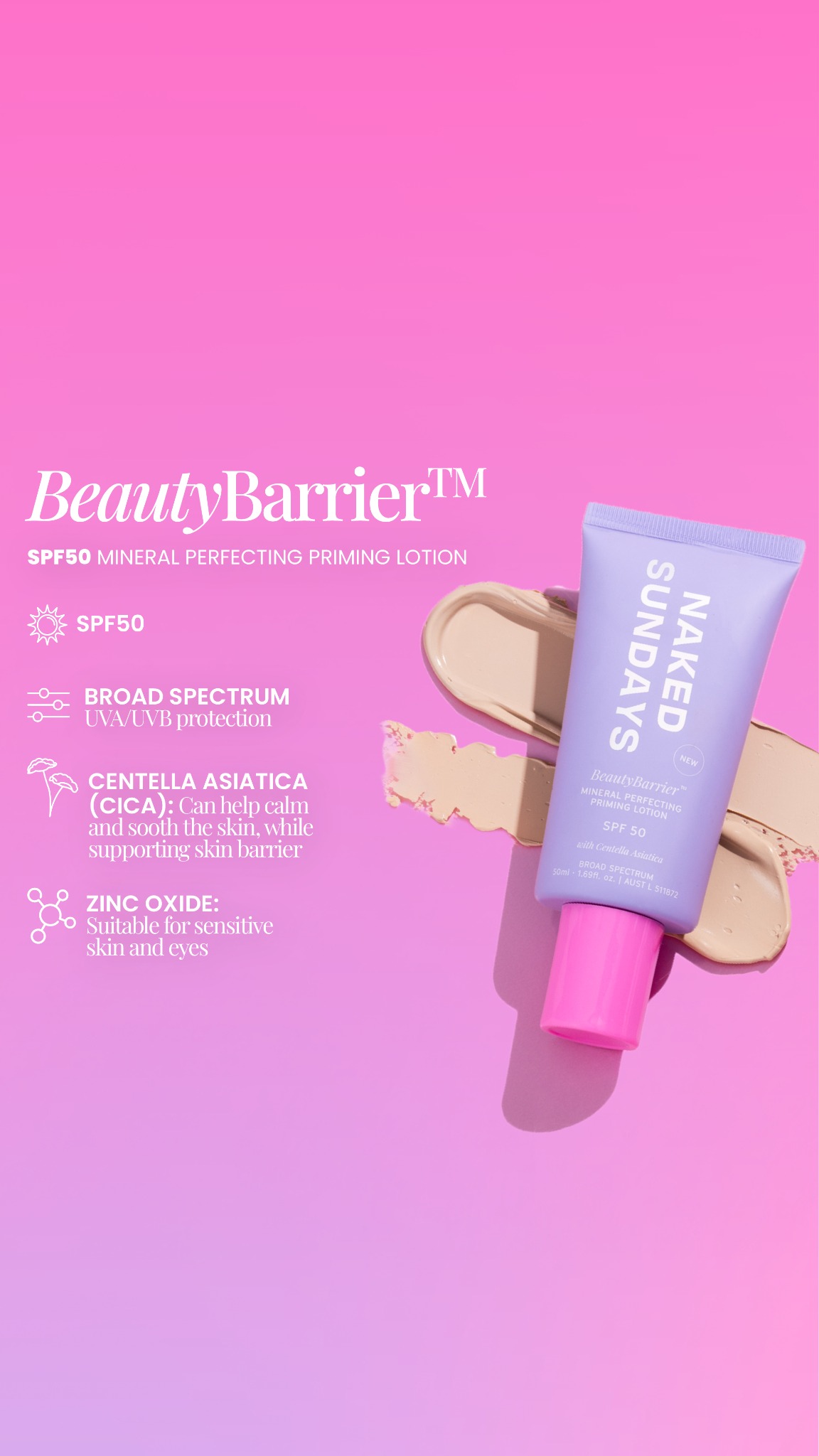 Pets Facebook ad example 25: NEW BeautyBarrier™ Priming Lotion