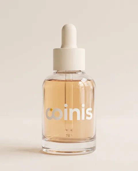 Approved AI-generated serum dropper bottle ad