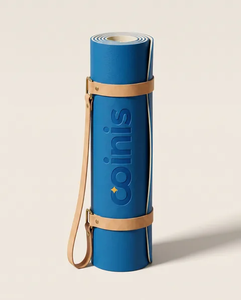 Approved AI-generated yoga mat ad