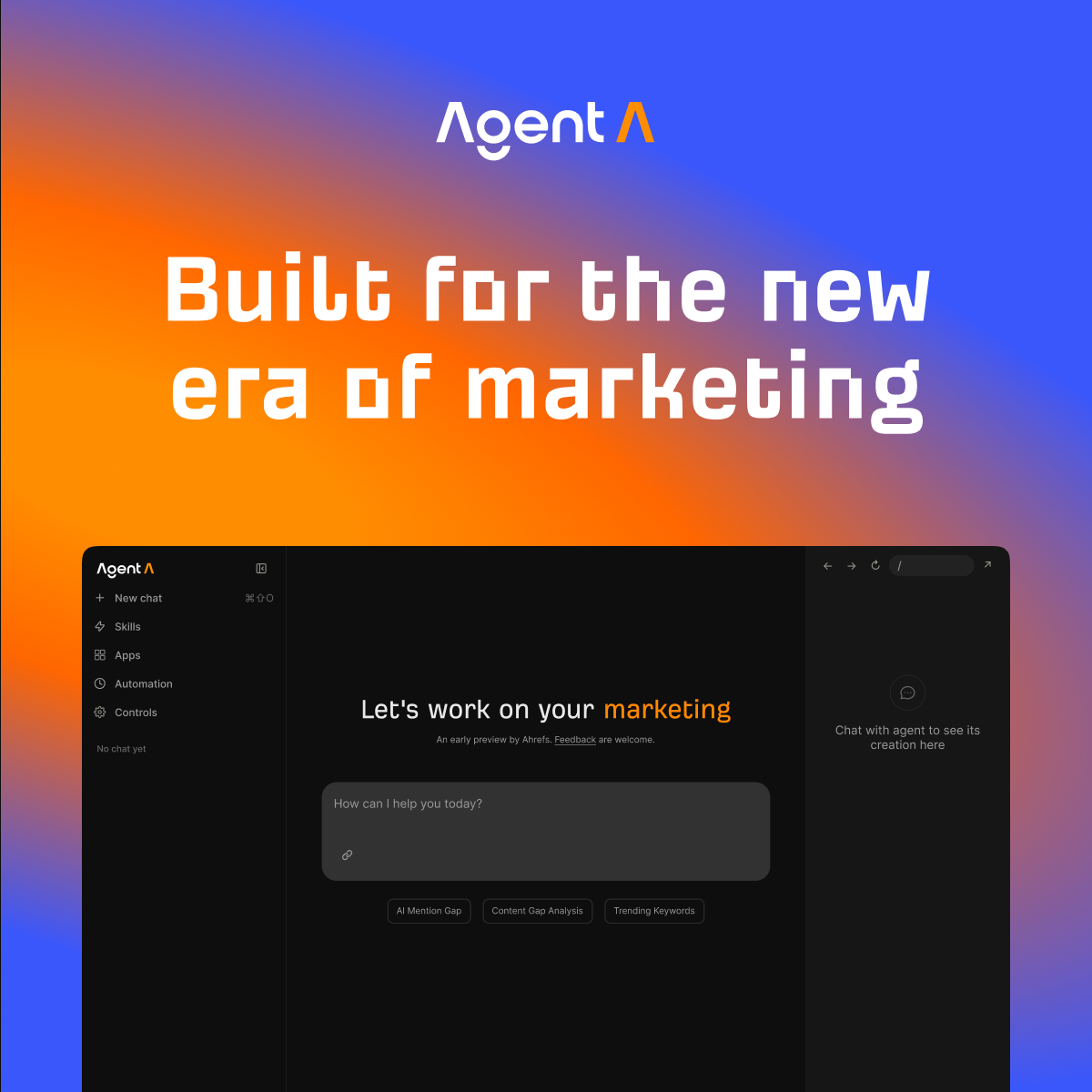 Software Facebook ad example 31: Sign up to start using Agent A