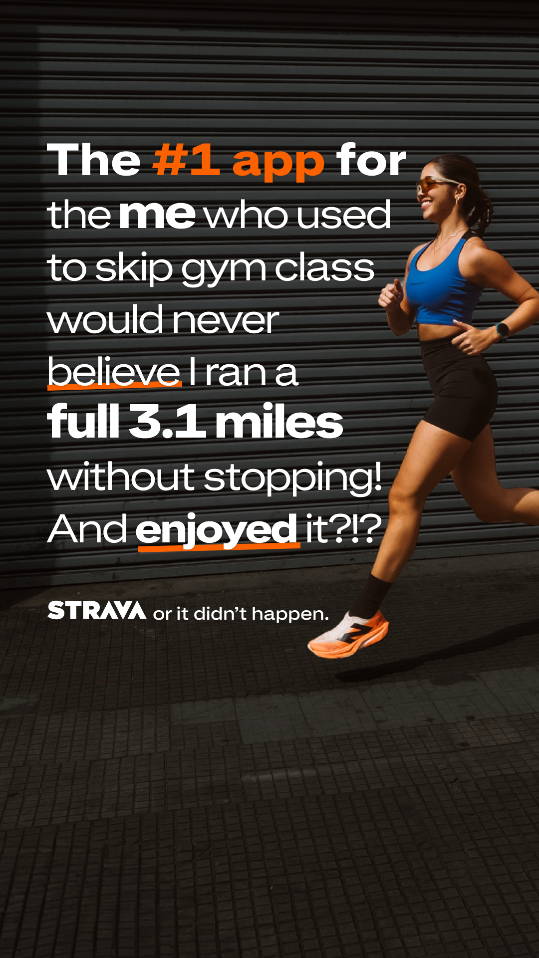 Apps Facebook ad example 50: Join millions on Strava
