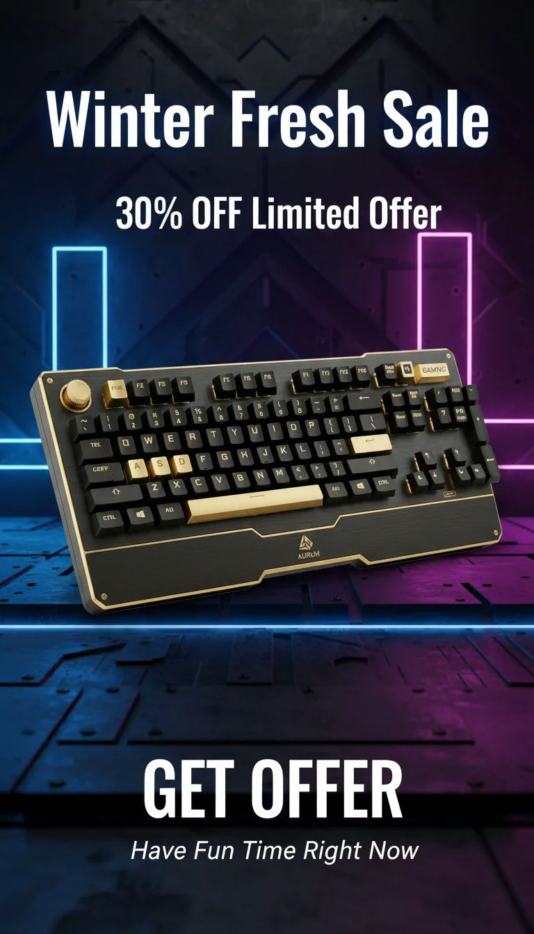 Futuristic sale poster