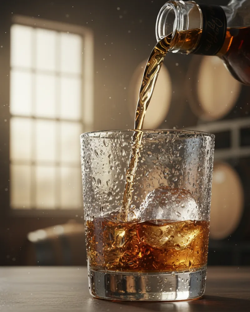 Alcohol ad creative example 1: Pour it slow.