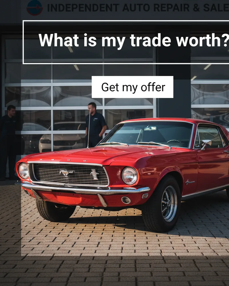 Automotive ad creative example 2: What is my trade worth?