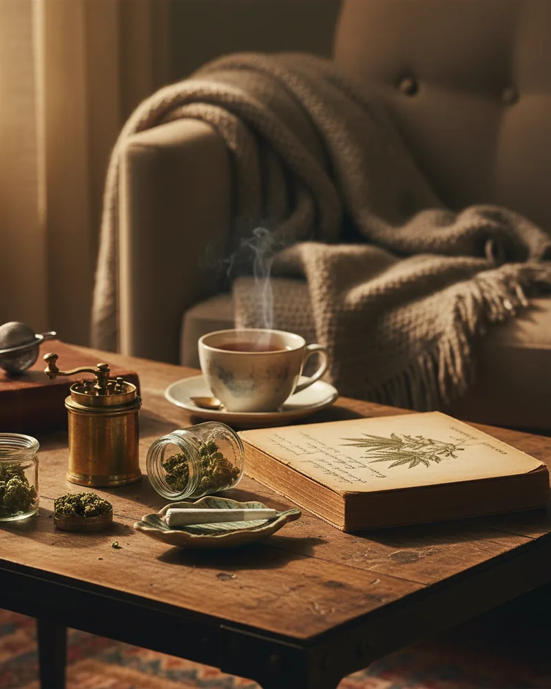 Cannabis ad creative example 3: Sunday slow. Always.